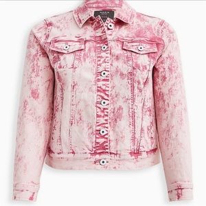 Torrid Pink Denim Jacket NWT